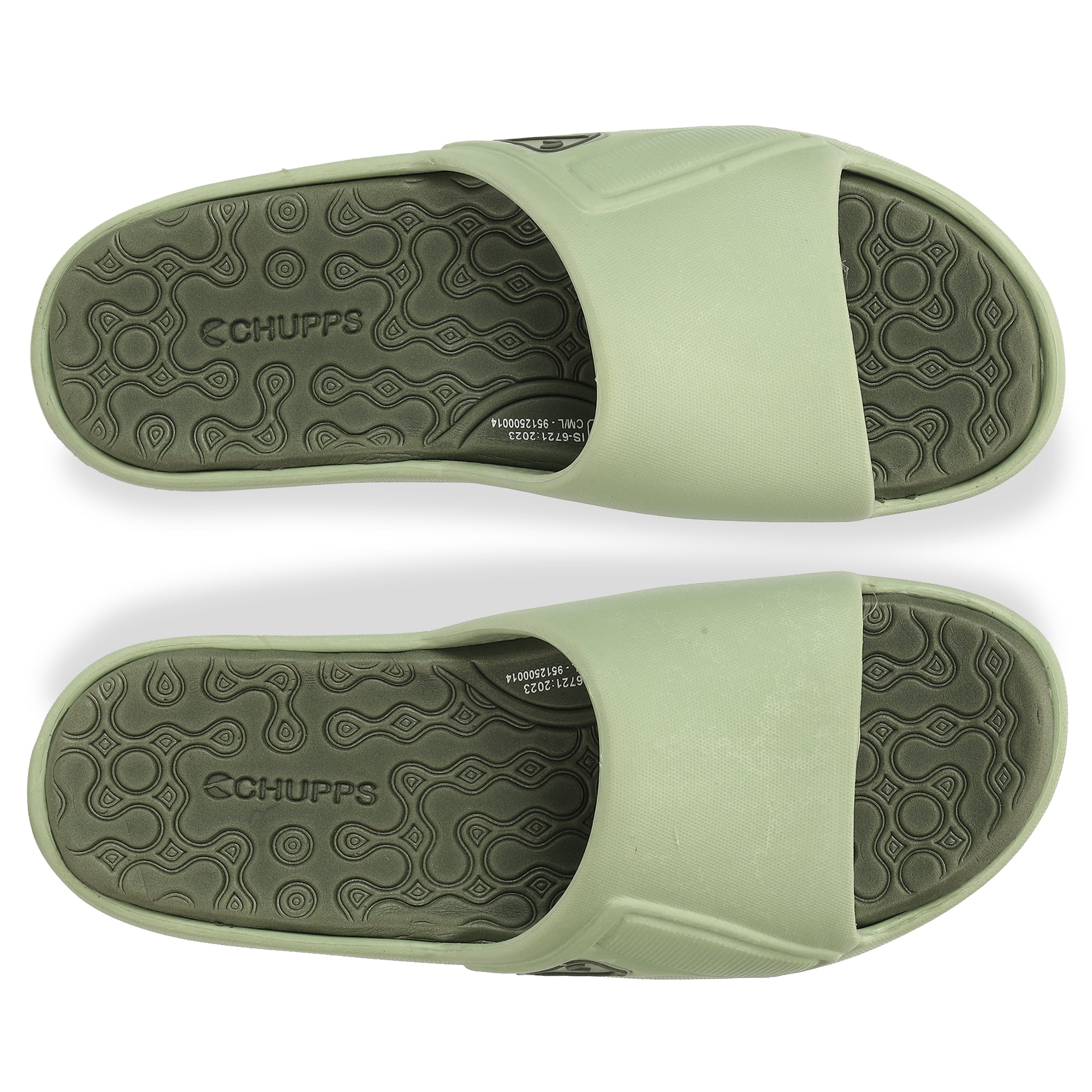 Nova Sea Green Olive Sliders
