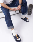 Turbo Navy Sliders