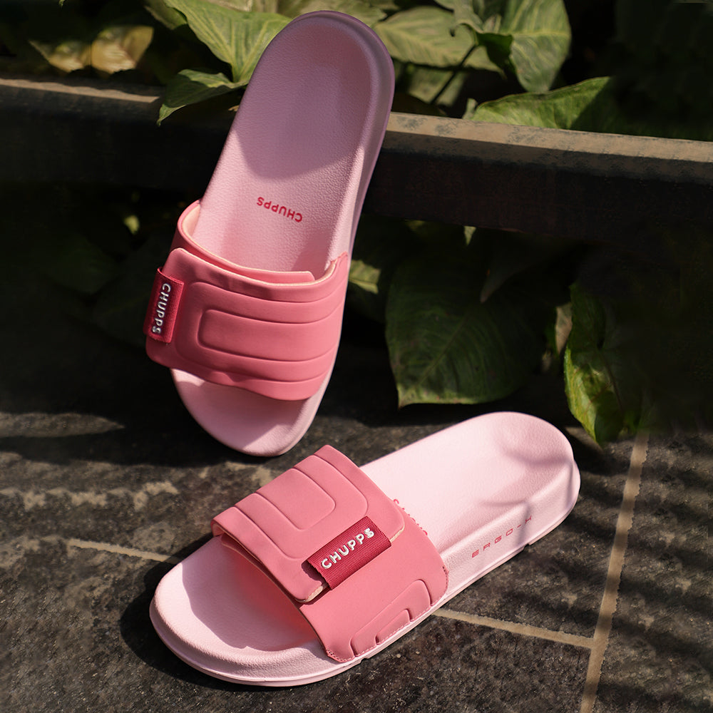 Quilt Bloom Pink Sliders
