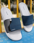 Vapor Navy & Grey Sliders