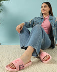 Neko Pink Sliders -Women