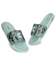 Tumble Sea Green Sliders- Men
