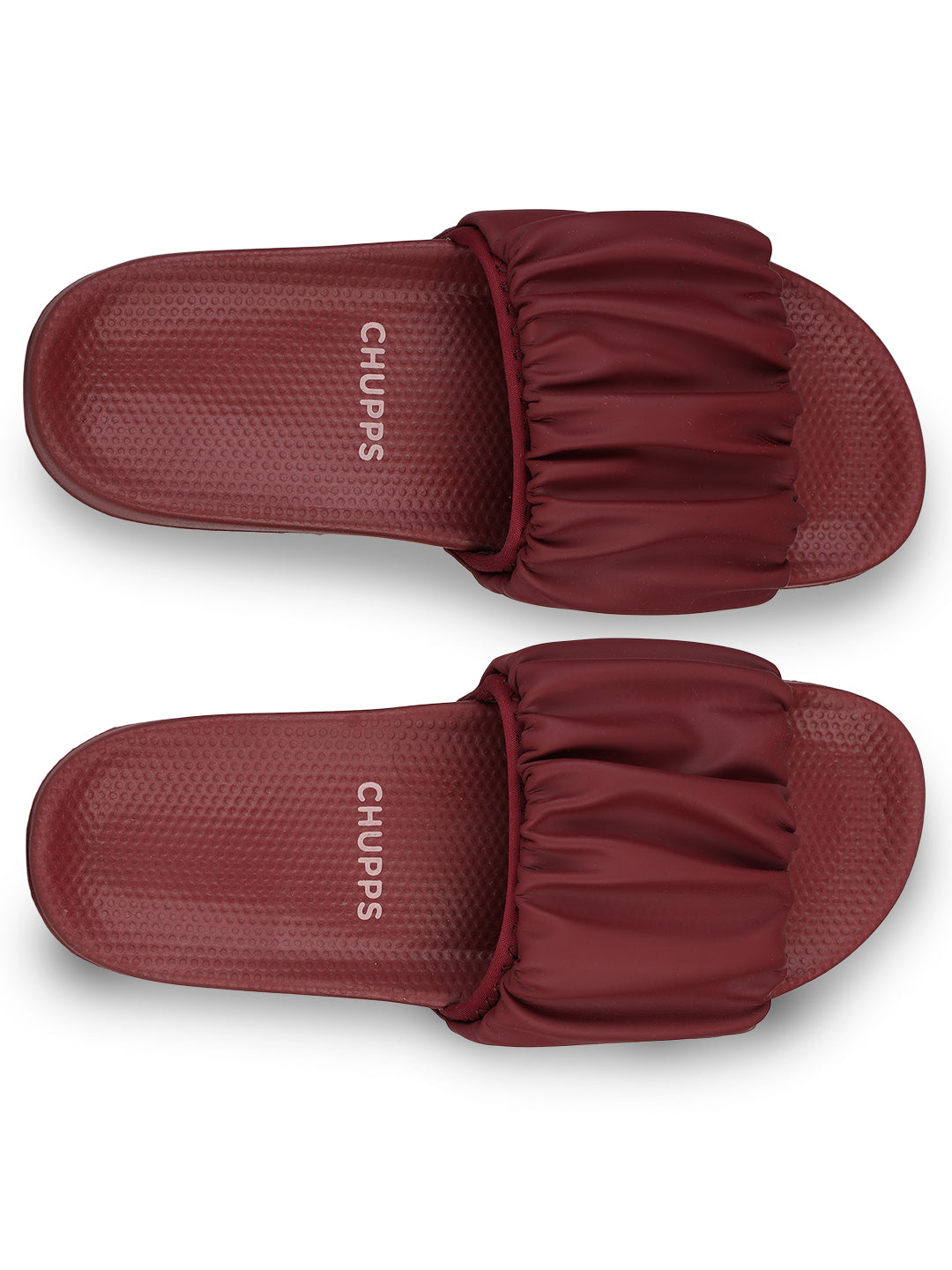 Top view of Ruffel slider highlighting ERGO Pro cushioned sole.