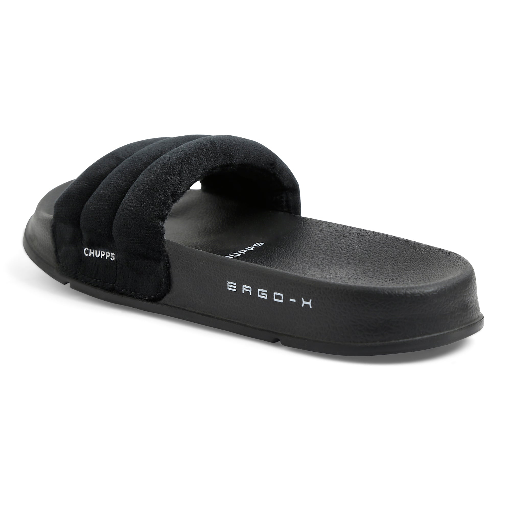 Cloud Cozy Black Sliders