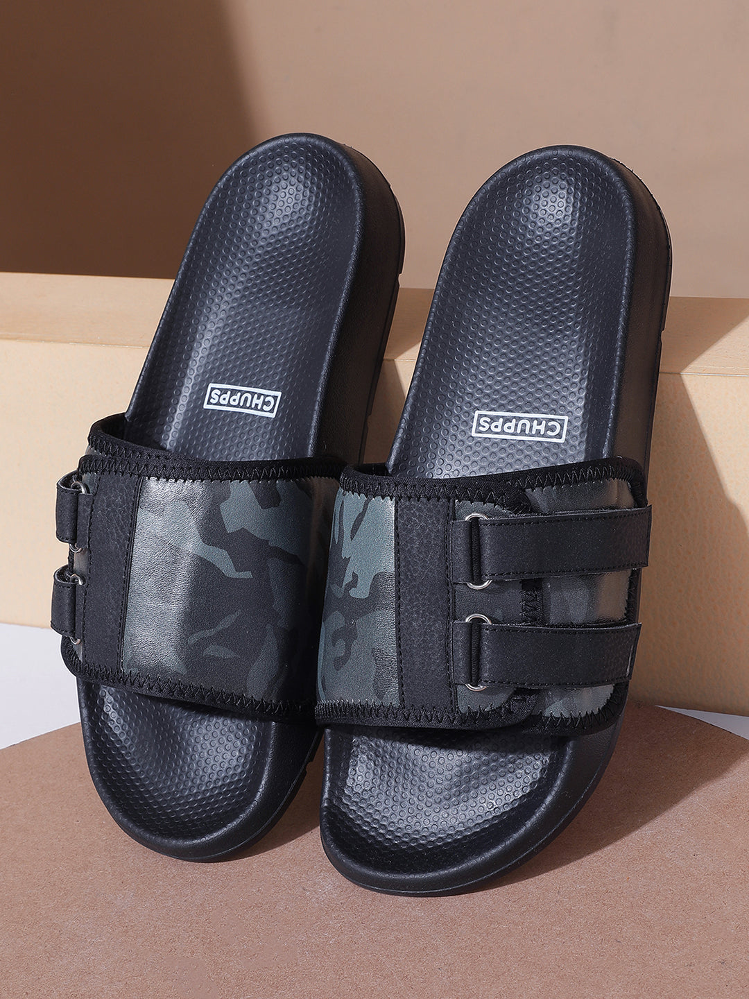 Camo Secure-Fit Navy Blue Camo Sliders