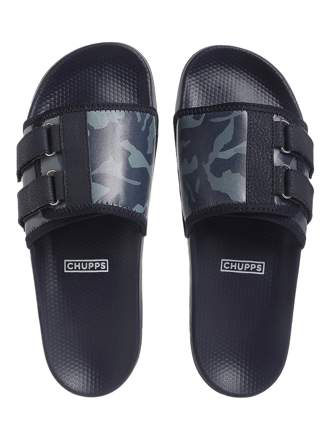 Camo Secure-Fit Navy Blue Camo Sliders