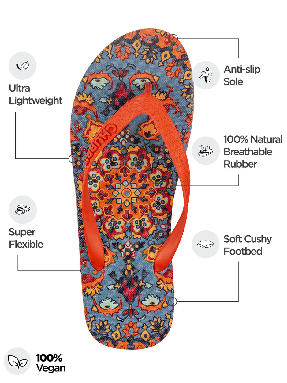 Kaleen Orange Flipflops